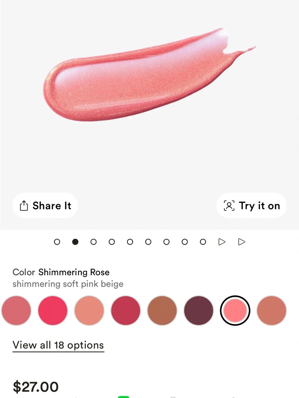tarte Maracuja Juicy Plumping Lip Oil in Shimmering Rose